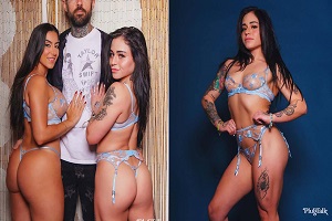 Fitbadonk и Lena The Plug, последний тройничок с Plugtalk