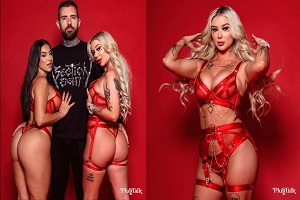 Jizz Jazz и Lena в тройничке с Plugtalk