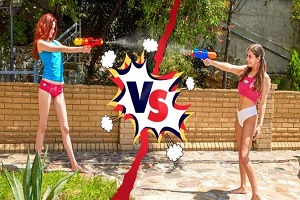 Angel Rai и Elise Moon — соревнование кисок Angel VS Elise