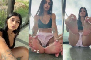 Mia Khalifa Foot Massage Feet Fetish Новая утечка