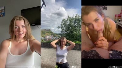 Миа Мелано кончил со мной, пока я путешествую в Европе Новый PPV