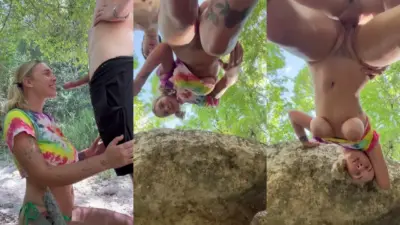 Габби Картер — Трахаю незнакомца в дикой природе, утечка OnlyFans