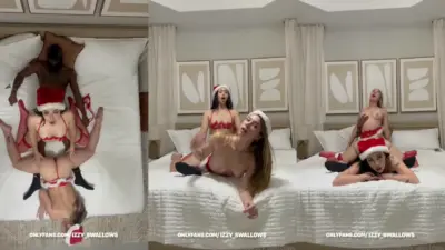 Izzy Swallows и Auhneesh Nicole – список непослушных рождественских тройничков с BBC OnlyFans PPV