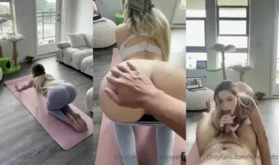 HaileyPeltz — трахается после занятия йогой, утечка информации OnlyFans