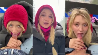Лена Полански – НОВОЕ PPV, высасывающее сперму на канатной дороге в стиле OnlyFans