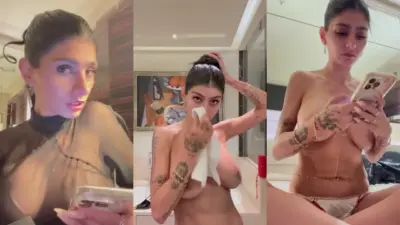 Миа Халифа – сцена с обнаженным ужином в отеле и прозрачным платьем OnlyFans Model